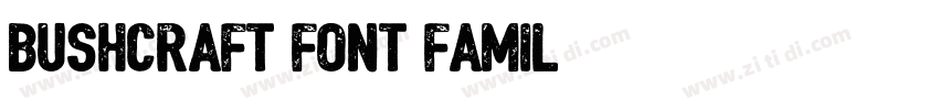 Bushcraft Font Famil字体转换